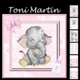 New Baby Girl Elephant Decoupage Mini Kit