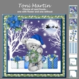 Christmas teddy decoupage mini kit
