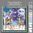 Christmas deer decoupage mini kit
