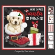 Santa Paws Decoupage Card Mini Kit 7x7 - Labrador