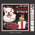 Santa Paws Decoupage Card Mini Kit 7x7 - Frenchie