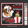 Santa Paws Decoupage Card Mini Kit 7x7 - Boxer