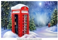 Telephone Box Snow Scene