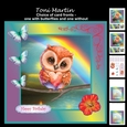 Owl Decoupage Card Mini Kit 7x7