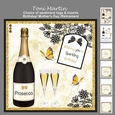 Prosecco Decoupage Card Mini Kit 7x7