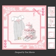 Baptism / Christening Day Girl Decoupage Card Mini Kit 7x7