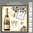 Champagne Decoupage Card Mini Kit 7x7