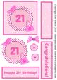 Shoes & Handbag 21st Birthday Card