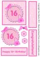 Shoes & Handbag 16th Birthday Card
