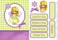 Cute Fairy Card Front with Decoupage