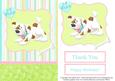 Cute Puppy Dog Card Front with Decoupage