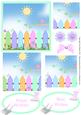 Birds & Butterflies in the Garden Pyramage Card