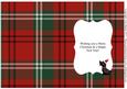 Scottie Dog Tartan Christmas Insert