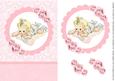 Cute Vintage Baby Girl Card Front & Decoupage