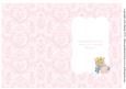 Cute Vintage Baby Girl in a Crib Card Insert