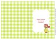 Daughter Birthday Insert - Cute Girl with Flowers