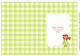 Sister Birthday Insert - Cute Girl with Flowers