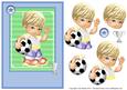 Little Football Boy Topper & Decoupage