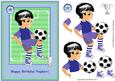 Football Boy Topper & Decoupage Birthday Nephew