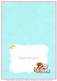 Cat & Dog Birthday Insert