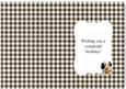 Puppy & Flowers Gingham Birthday Insert