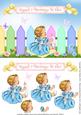 Happy 1st Birthday Garden Topper & Decoupage - Girl
