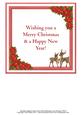 Reindeers Christmas Insert