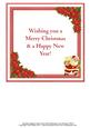 Santa Claus & Church Christmas Night Scene Insert