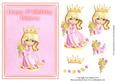 Little Princess Age 4 Birthday Topper & Decoupage