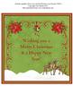 Christmas Reindeers Snow Scene Insert