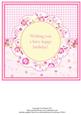 A Fairy Happy Birthday Mini Kit Insert