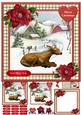 Beautiful Fawn Christmas Card Mini Kit & Decoupage