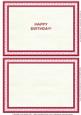 Giraffe Birthday Girl Card Inserts