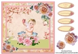 New Baby Girl Card Topper & Decoupage