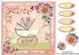 New Baby Girl Card Topper & Decoupage