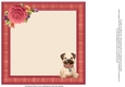 Smithers the pug by the door card insert