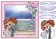 Pennys Special Day Beach Wedding Card Topper & Decoupage