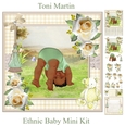 Ethnic Baby Mini Kit & Decoupage - neutral / unisex / boy / girl