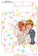 Sweet wedding couple gift bag