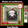 Santa coming down the chimney mini kit