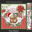 Christmas time kittens card mini kit & decoupage
