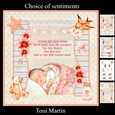 New Baby Girl Card Mini Kit & Decoupage