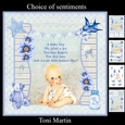New Baby Boy Card Mini Kit & Decoupage
