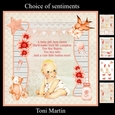 New Baby Girl Card Mini Kit & Decoupage