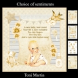 New Baby Neutral Unisex Card Mini Kit & Decoupage