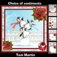 Acrobat Penguins Mini Kit with Decoupage