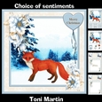Beautiful Fox Christmas Card Mini Kit & Decoupage