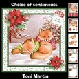 Foxes christmas mini kit & decoupage