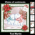 Polar bears christmas mini kit & decoupage
