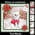 Cute dog christmas mini kit & decoupage